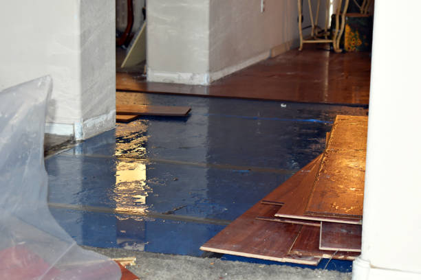 Professional Burst Pipe Cleanup technician working in Bingham, ME